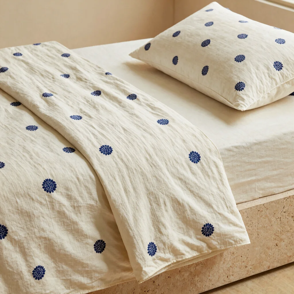 Indigo Jaali Bedsheet
